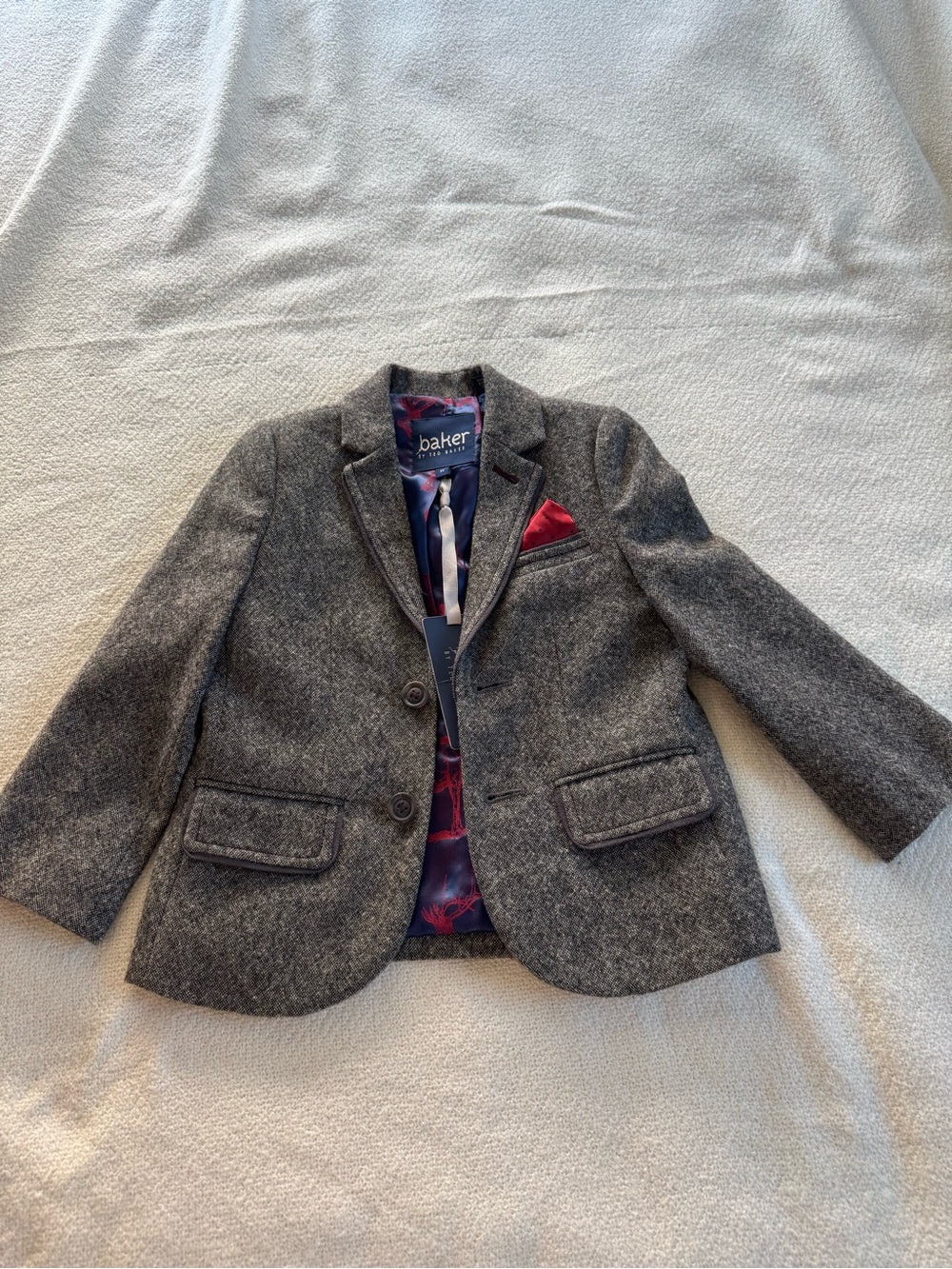 Ted Baker Boys Size 3Y Gray Blazer NWT